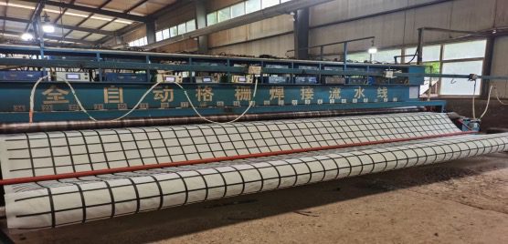 steel plastic composite geogrid