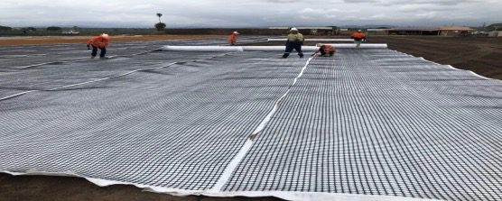 PP Geogrid Composite With Non Woven Geotextile